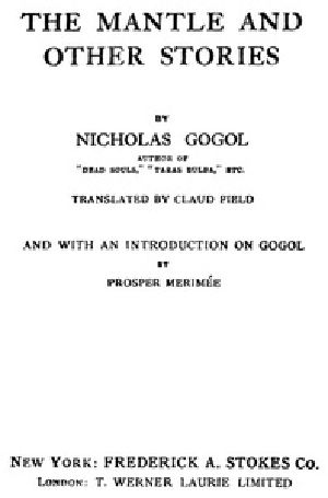 [Gutenberg 36238] • The Mantle, and Other Stories